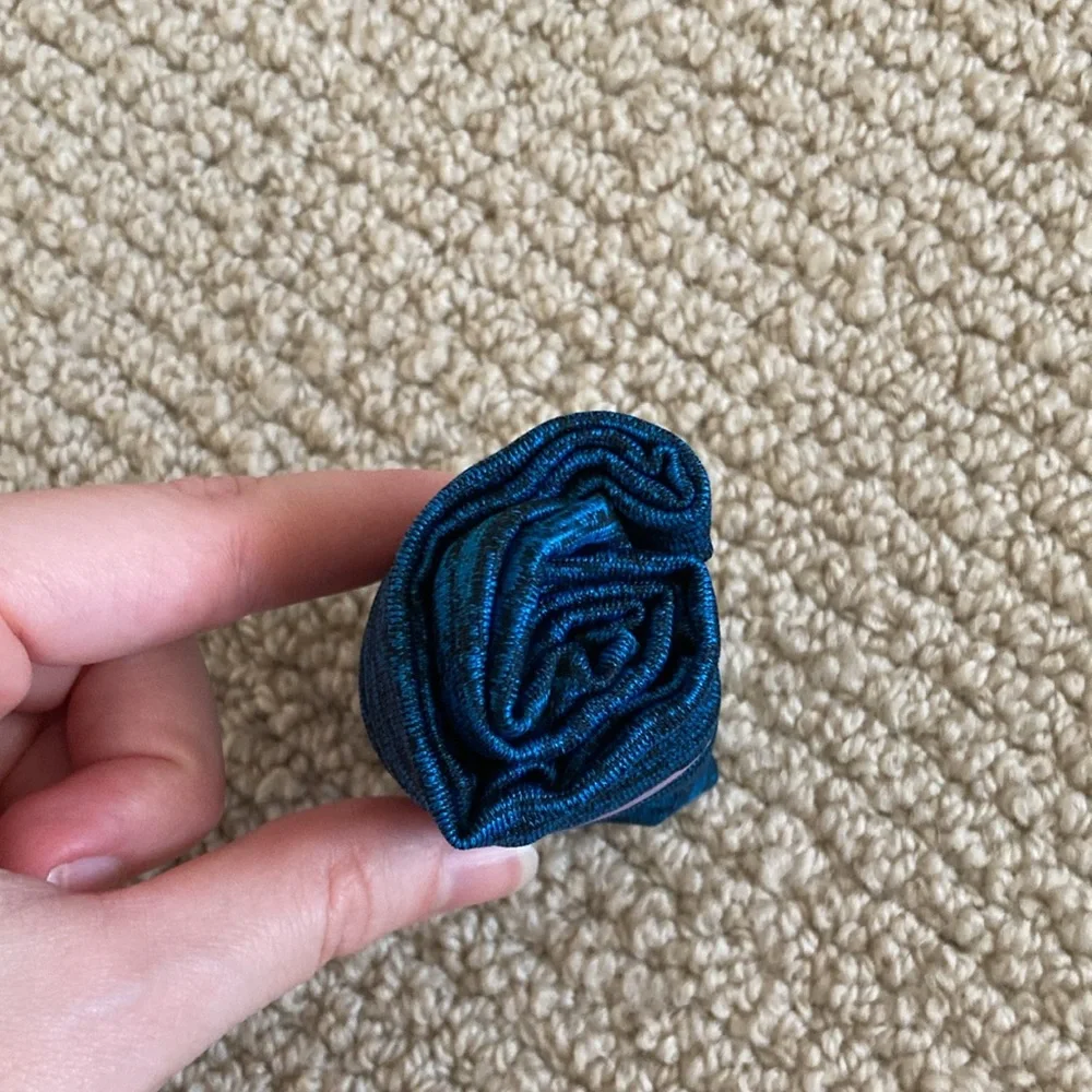 NEW Women’s Activewear Headband Dark Blue Heathered Stretchy One Size Athletic